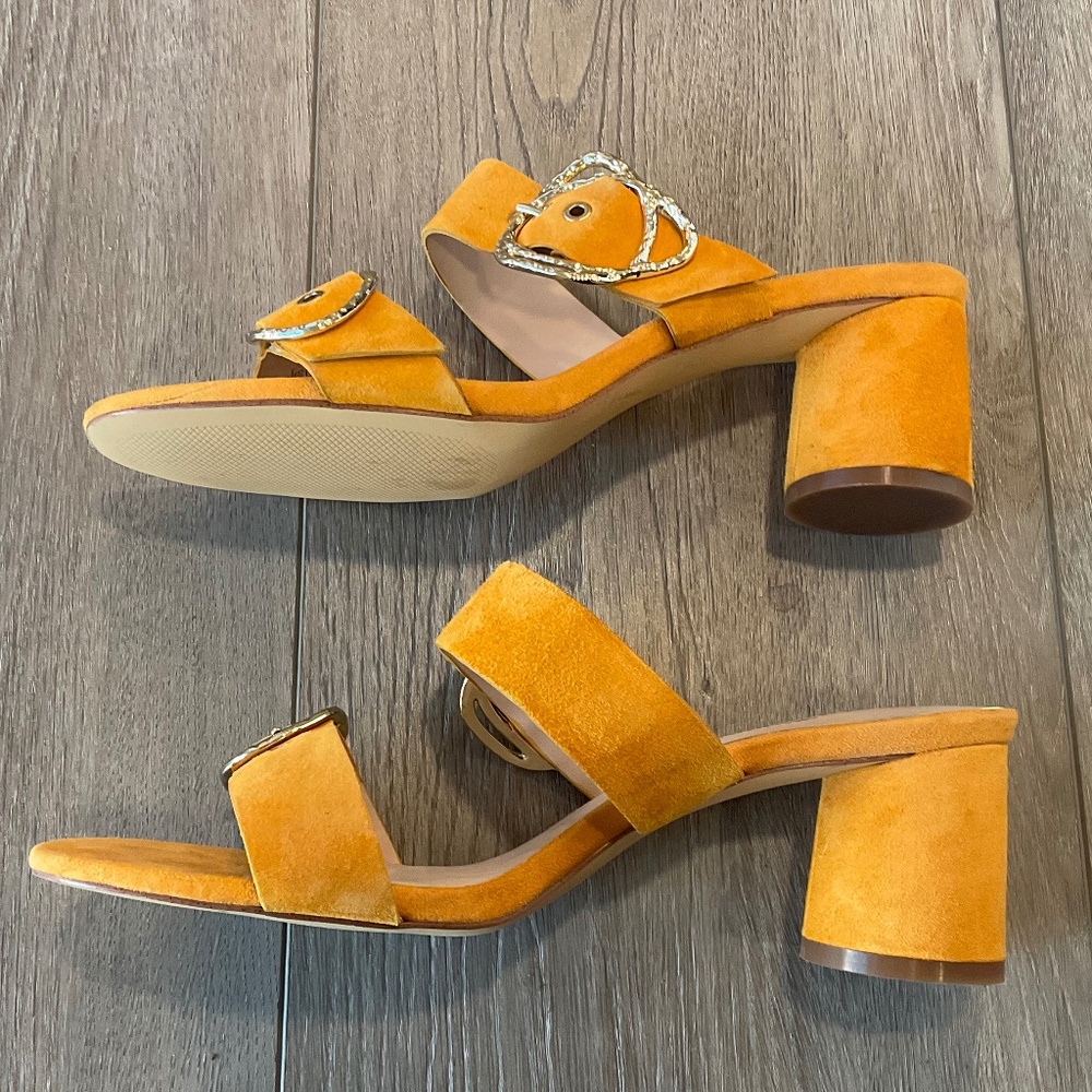 ZARA  Round Heel Buckle Mule Sandal  Size EU 40 NWOT - Picture 5 of 10